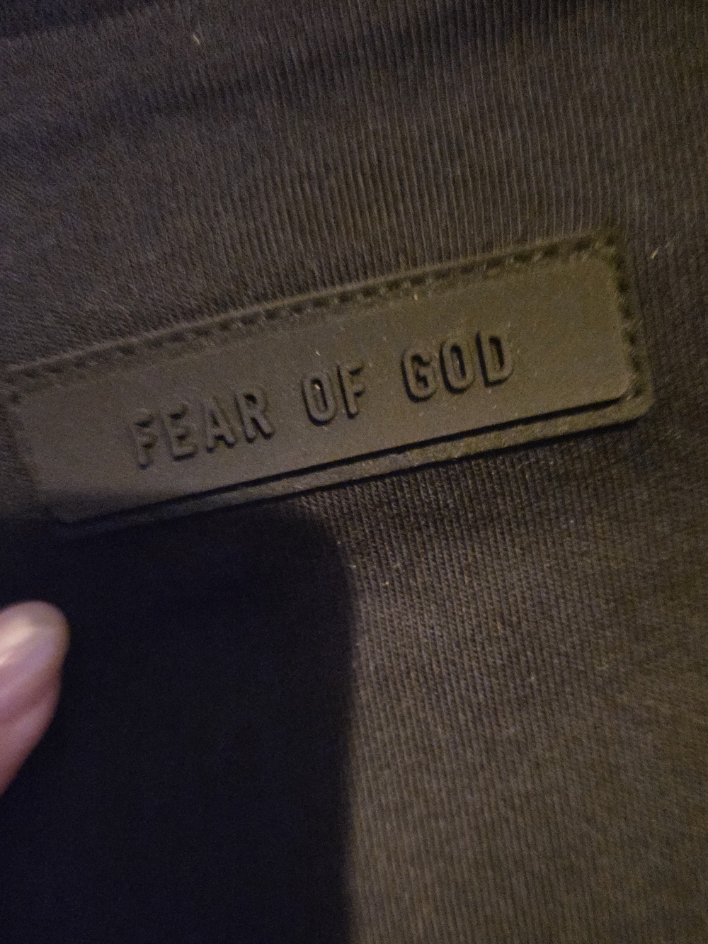 Fear of God ESSENTIALS NWT Black Vneck Size XL Oversized - Picture 6 of 8